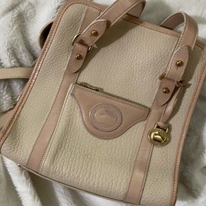 Vintage cream pink Dooney and Bourke bag rare